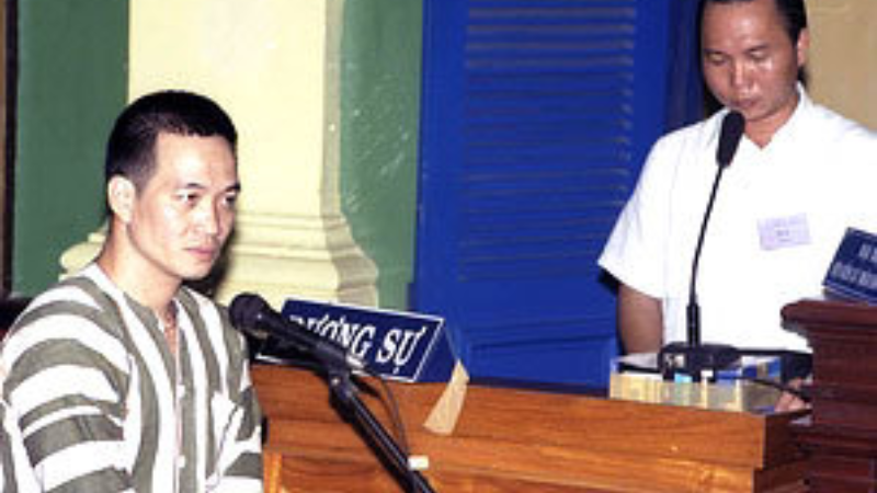 Bị cáo Hải Bánh trước phiên tòa xét xử